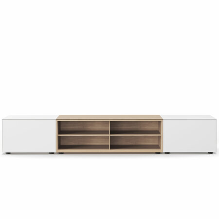 Lowboard 'EditQ' mit breitem Regalmodul Piure