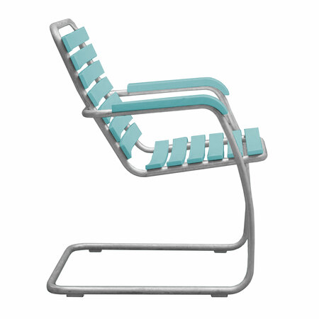 Atelier Alinea Klassischer Gartensessel Pastelltürkis - RAL 6034