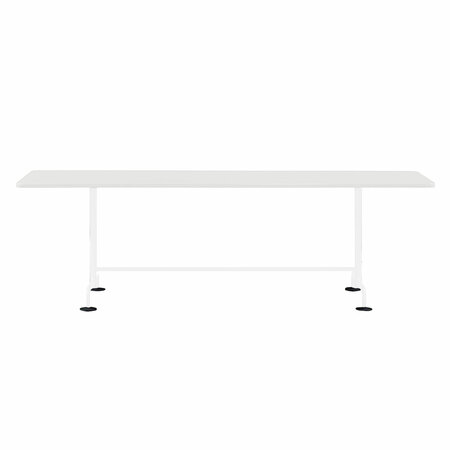 Atelier Alinea klassischer Gartentisch monochrom Reinweiss - RAL 9010, B: 180 cm / T: 75 cm