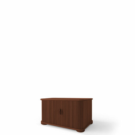 Röthlisberger Rolladenschrank von 'Röthlisberger' Einstufig mit einem Glastablar, Eiche Natur
