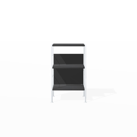 Richard Lampert  Hirche Regal DHS 10 / Basis 01 / H: 735 / B: 407 Schwarz - RAL 9010, Schwarz - RAL 9005, Weiss - RAL 9010