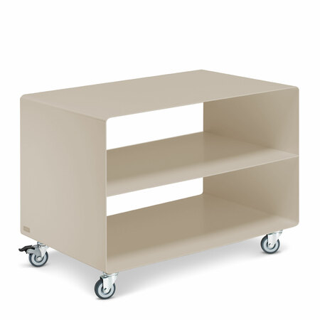 Müller Möbelfabrikation Rollwagen mit mittigem Boden Hellbronze