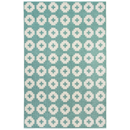 Brita Sweden Teppich 'Flower' Lagoon, 170 x 250 cm