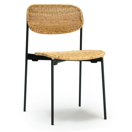 Feelgood Designs Ellie Chair Charcoal / Slimit Rattan Natur 