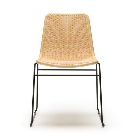 Feelgood Designs C607 chair Schwarz / Split Rattan Natur