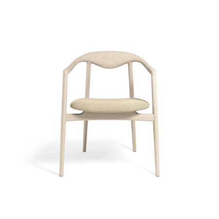 Brdr Kruger Jari Dining Chair Esche weiss, Wachs-Öl, Cream 019 - Moss