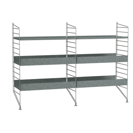 String Furniture Floor Panels Galvanized / Pack 1 Verzinkt, H: 85 cm, T: 30 cm