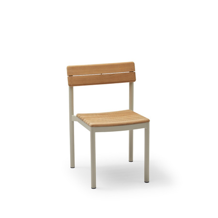 Skagerak Pelago Chair Teak-Aluminium, Light Ivory, Ohne Armlehne