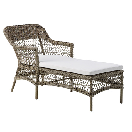 Sika-Design Chaiselongue für den Garten 'Olivia' Antikgrau