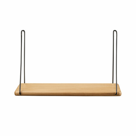 FDB Mobler B145 Eiche Natur, B: 90 cm, Schwarz
