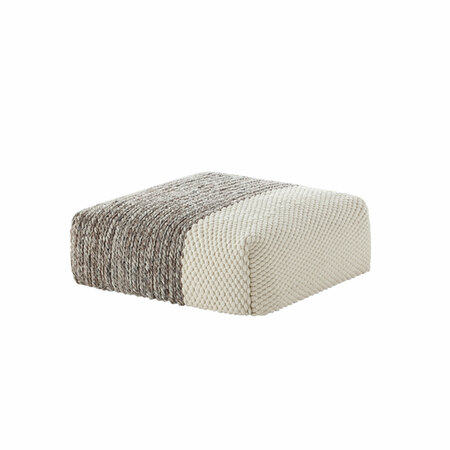 Gan-Rugs Quadratischer Pouf von 'Gan Rug' Ivory