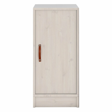 Lifetime All-In-One Locker Unit - low, with Door, Shelf and Clothes Rail Whitewash - 01W