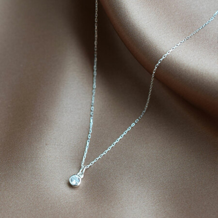 Yoshiki Halskette 'Solitaire' von Yoshiki Goldplattiertes Sterlingsilber