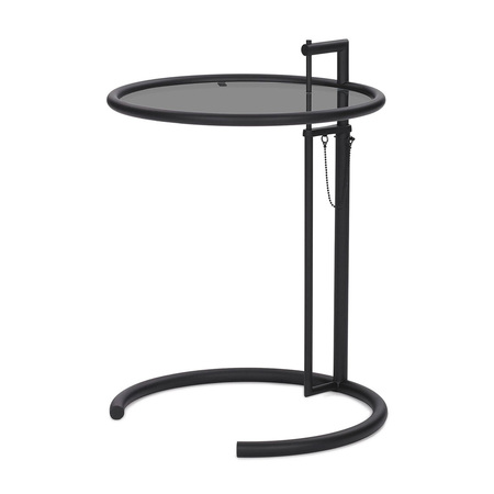 Classicon Klassisch schön: 'Adjustable table' Parsolglas Grau, Pulverbeschichtes Stahlrohr