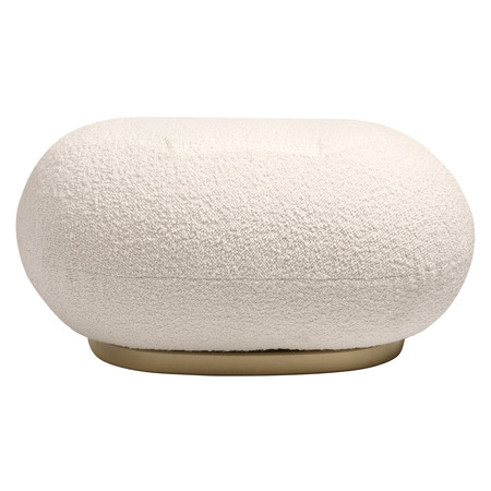 Gubi Pacha Ottoman - Mit Vollpolsterung Pearl Gold, Weissbeige 001 - Karakorum