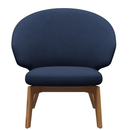 Fritz Hansen Loungesessel 'LET SH200' Dunkelblau 1155 - Christianshavn, Eiche 72
