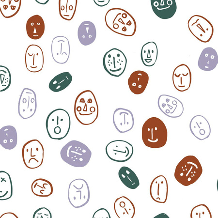 Lili Pepper Beeswax roll FACES 33 x 90 cm