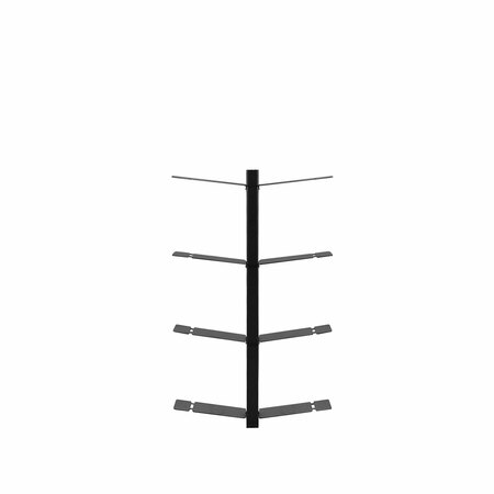 Radius Design Wand-Büchergestell 'Booksbaum 1' Schwarz, H: 170 cm 