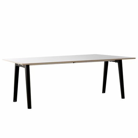 TIPTOE New modern table - White laminate B: 220 cm, Graphit schwarz