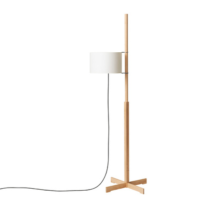 Santa & Cole Stehleuchte 'TMM' Beige, Eiche Schwarz