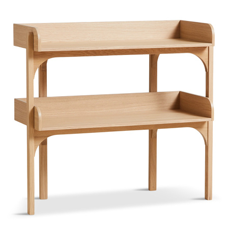 Woud Utility Shelf Eichenholz weiss pigmentiert und lackiert