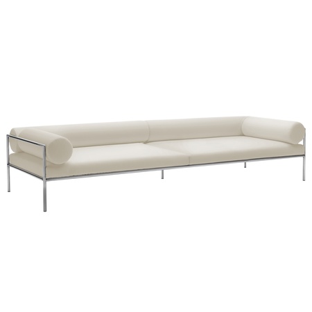 Living Divani Agra Sofa B: 240 cm - Metal Marble R018 - Lopi 24, Edelstahl AISI 316 satiniert