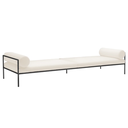 Living Divani Agra Daybed - Metal Snow R033 - Lopi 24, Edelstahl AISI 316 lackiert
