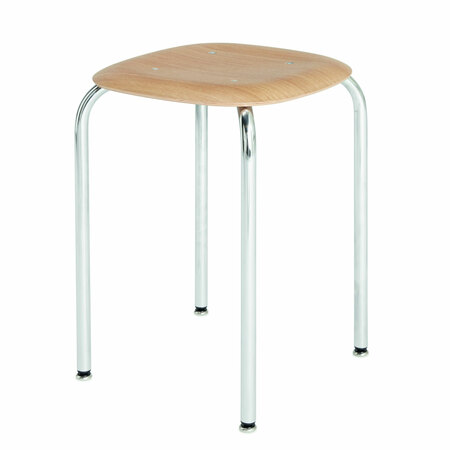 Embru Hocker 2100 Basaltschwarz, Eichenfurnier natur
