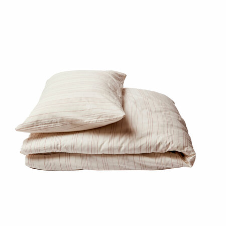 Journey Living Bolgheri Duvetbezug Off White / Marsala, B: 160 cm / L: 210 cm 