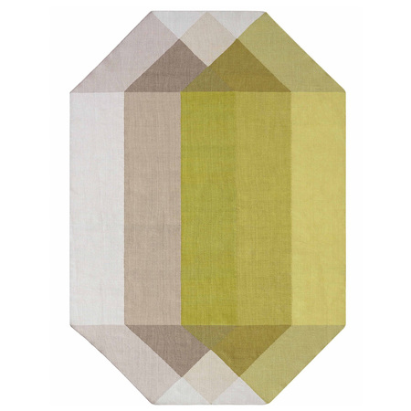 Gan-Rugs Teppich 'Diamond' 170 x 220 cm, Blau-Braun