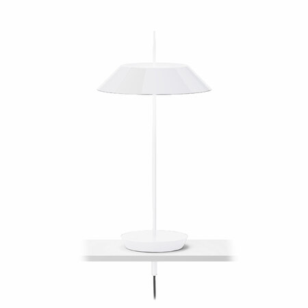 Vibia Tischleuchte Mayfair Mini Terra Rot, Anschraubbar / Mit Basis, Berührungssensor