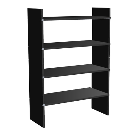 Nils Holger Moormann FNP - H: 103.2 cm - Breite Fächer - tief Bicolor schwarz, B: 70.8 cm