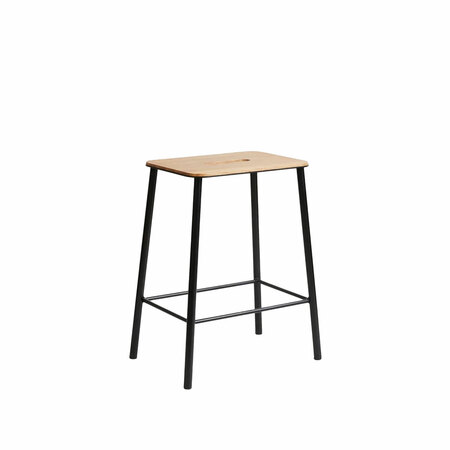 Frama Furniture Adam Stool Oak Schwarz, H: 50 cm 