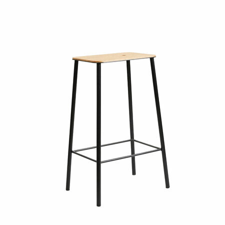 Frama Furniture Adam Stool Oak Schwarz, H: 65 cm 