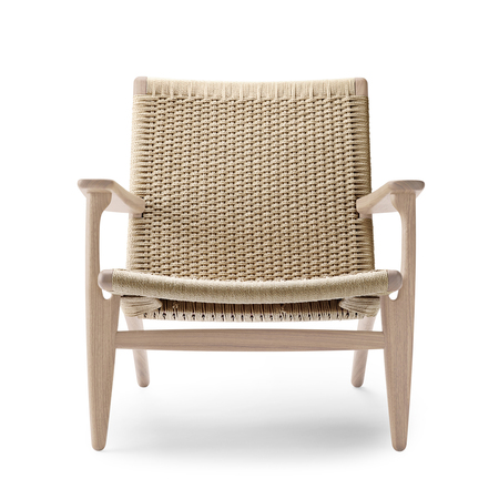 Carl Hansen & Søn Sessel 'CH25' Eiche geseift, Papierkordel Natur