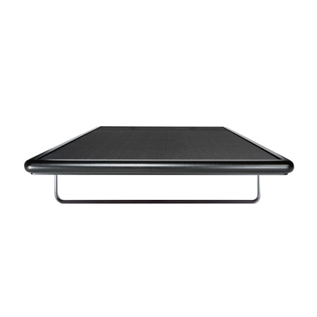 Thut  Bett '908' Kufen Aluminium eloxiert, B: 90 cm / T: 200 cm, Esche schwarz lackiert