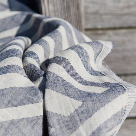 Lavie-Home Ole Hamamtuch Indigo, B: 90 cm / L: 170 cm 