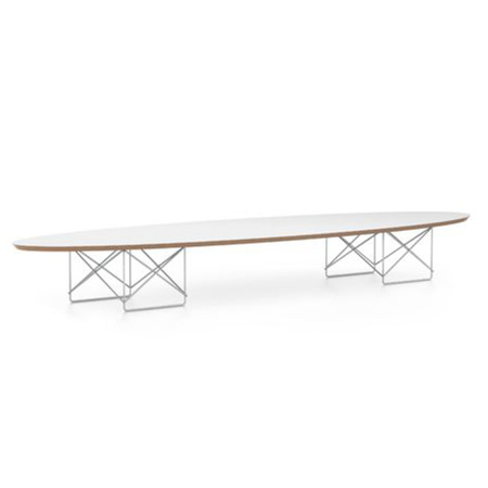 Vitra Couchtisch 'Elliptical ETR' Weiss, Verchromt