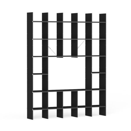 Nils Holger Moormann Regal 'FNP' mit Fenster Bicolor schwarz