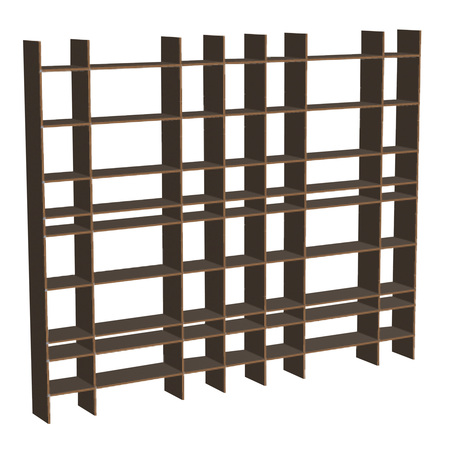 Nils Holger Moormann FNP Mooris Beispiel 2 MDF schwarz gewachst, B: 313 cm