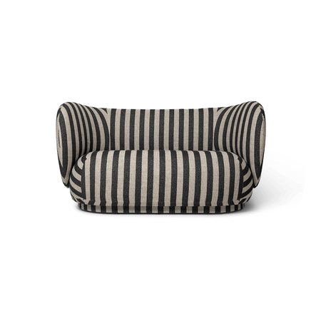 Ferm Living Rico Sofa B: 150 cm , Sand / Black - Louisiana