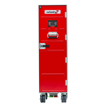 Airline Trolley Trolley Swissair Edition Rot