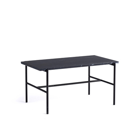 Hay Rebar Coffee Table Soft Black, B: 80 cm / T: 49 cm / H: 40.5 cm 