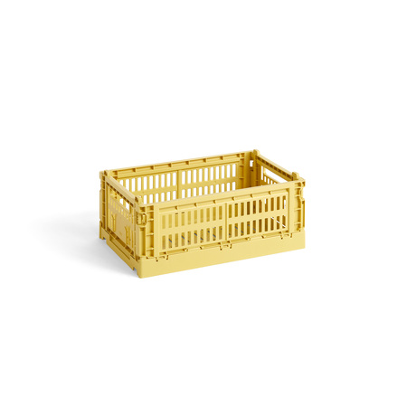 Hay HAY Colour Crate S Dusty Yellow, B: 17 cm / L: 26.5 cm / H: 10.5 cm 