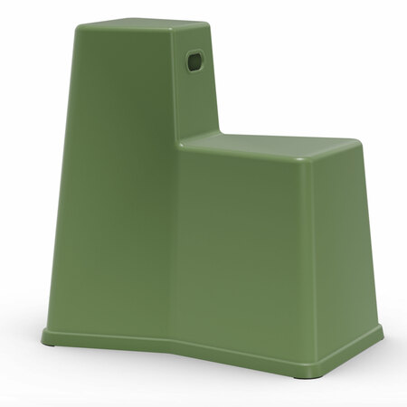 Vitra Stuhl & Tisch 'Stool-Tool' Industriegrün 76