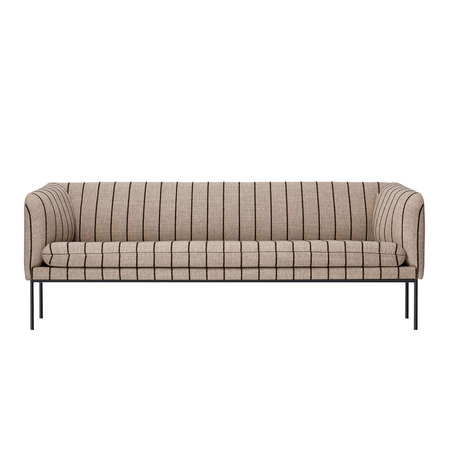 Ferm Living Turn Sofa B: 200 cm , Schwarz, Sand / Black - Pasadena