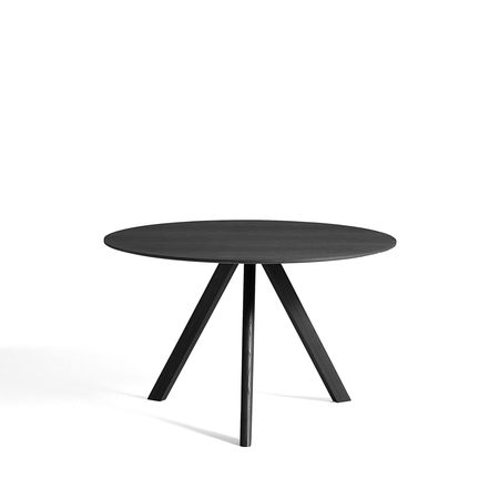 Hay Living CPH 20 Round Ø: 120 cm / H: 74 cm , Eiche schwarz lackiert, Eiche schwarz lackiert