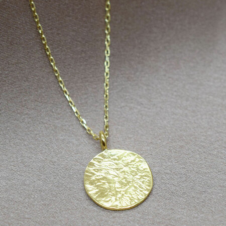 Yoshiki Halskette 'Medaillon mit Prägung' Gold