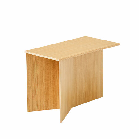 Hay Living Slit Table Wood B: 49.5 cm / T: 27.5 cm / H: 35.5 cm , Eiche lackiert
