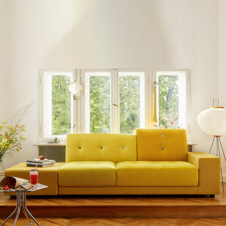 Vitra Sofa 'Polder' Stoffmix Gelb